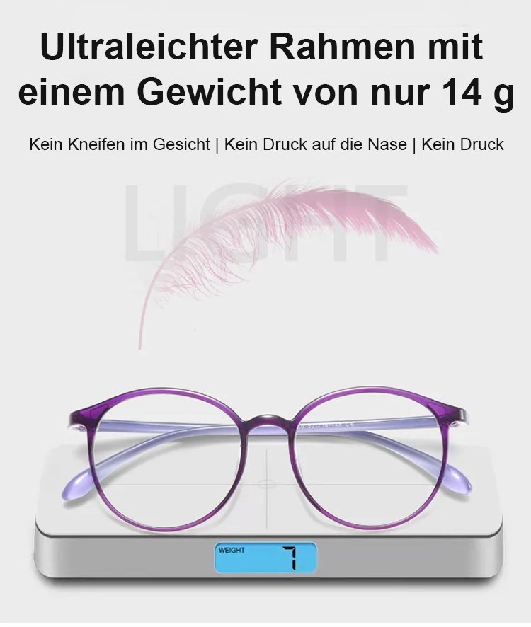 Praktische integrierte Lesebrille für den Alltag