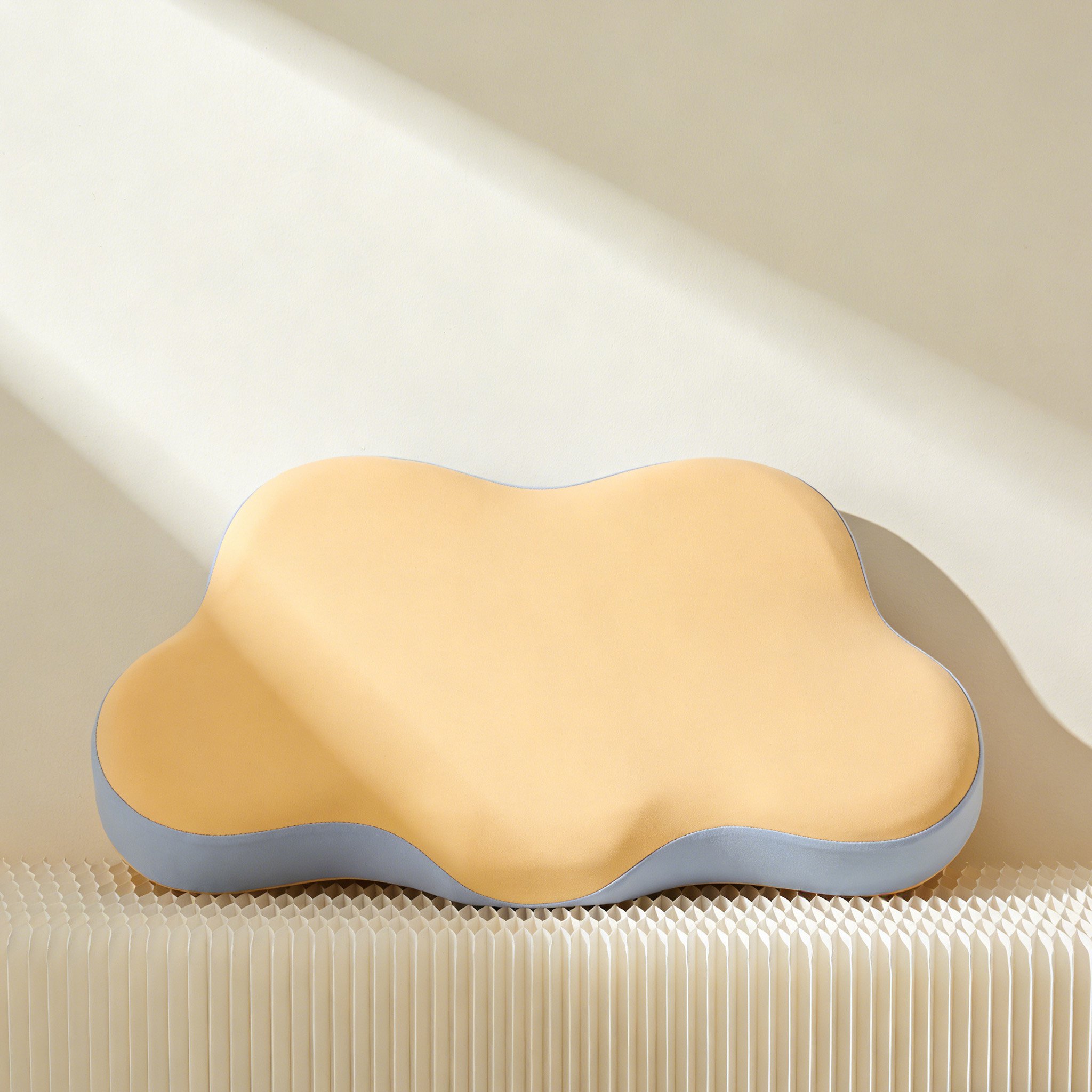 Close-up of plush and soft pillow texture