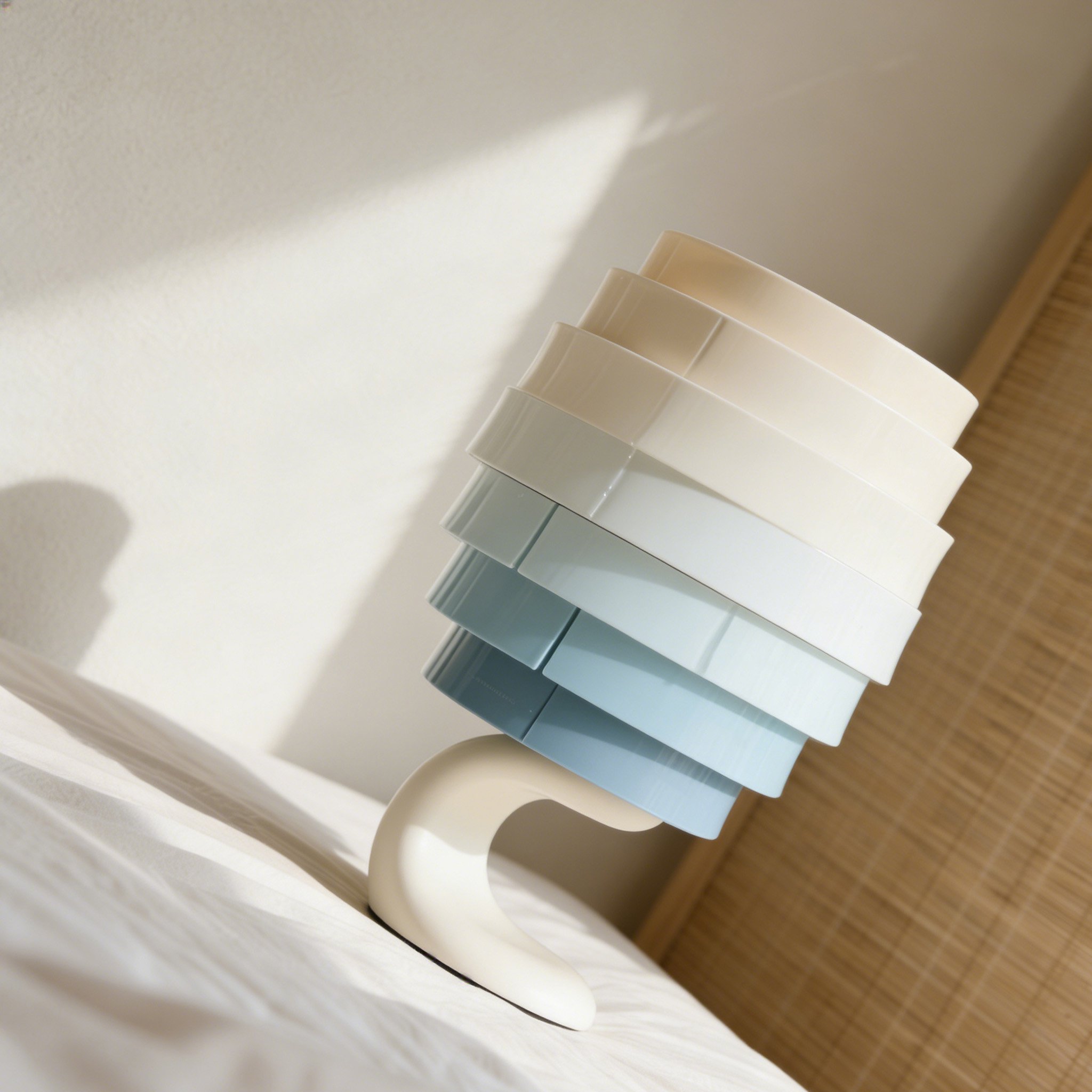 グラデーション層状テーブルランプの正面画像