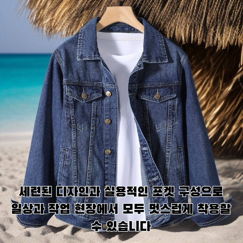 남성용 스타일리시한 작업용 재킷