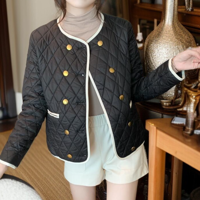 여성 기질 쇼트 패딩 점퍼 라이트 패딩 점퍼