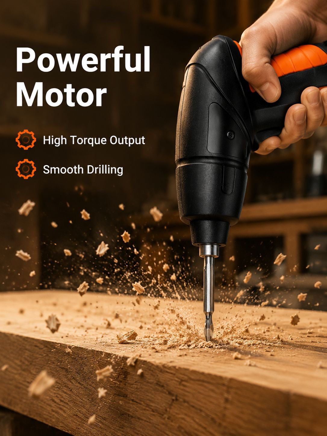 High-Quality Electric Drill, Night Work, Ergonomic Design