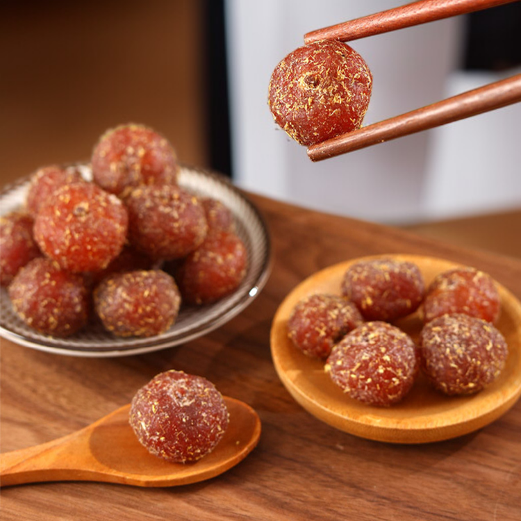 신선한 유감과 차오산 특산 과일 무설탕 감초 유감과 입에서 녹는 감귤과