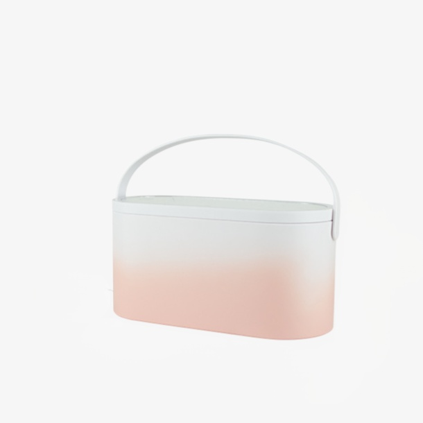 휴대용 환색 메이크업 거울 수납 케이스 학생 기숙사 탁상용 Led 램프 충전 탁상용 메이크업 거울 케이스