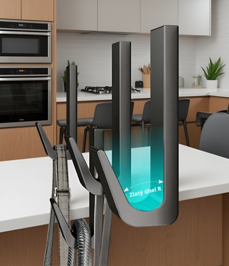 Moderní design samolepicího háčku pro domácnost