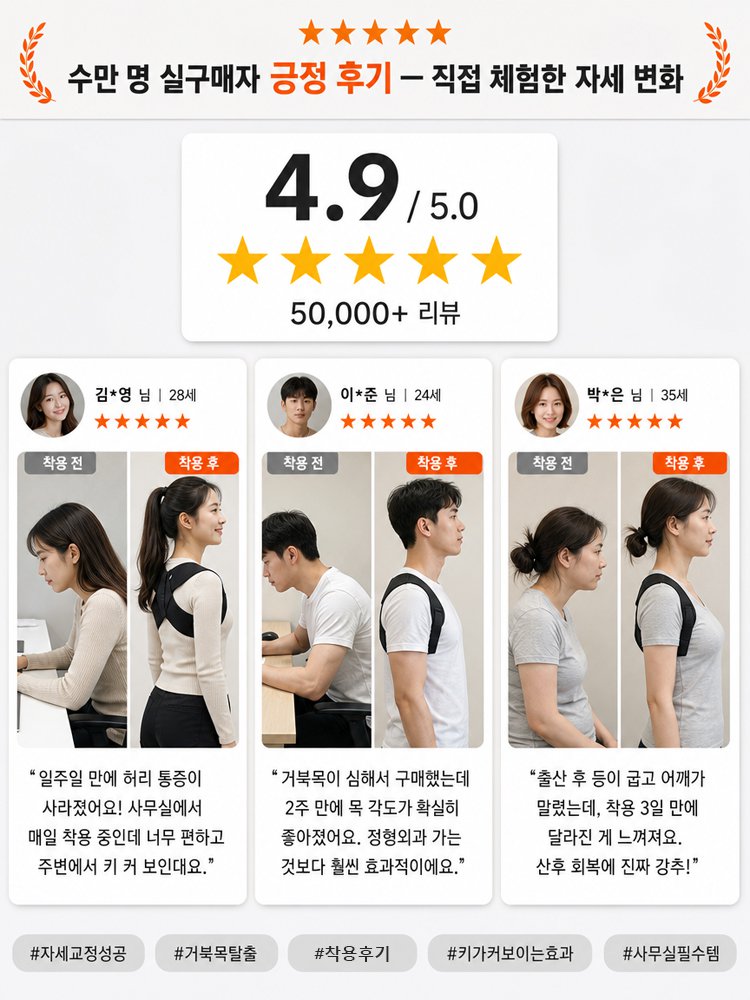 [스타 피트니스] 프리미엄 자세 교정벨트