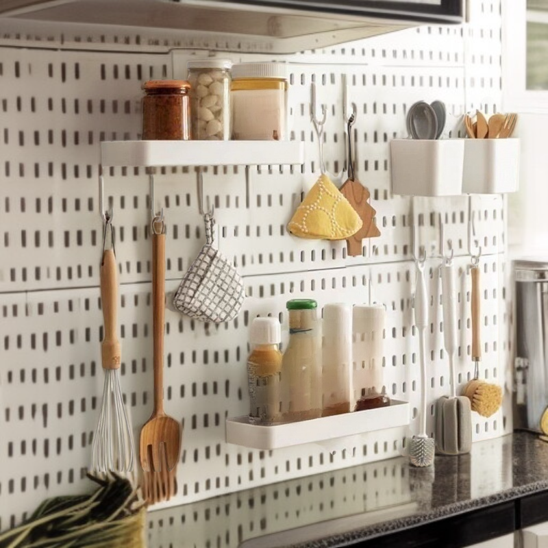 Bathroom Punch-free Wall-mounted Multi-functional Storage Shelf
