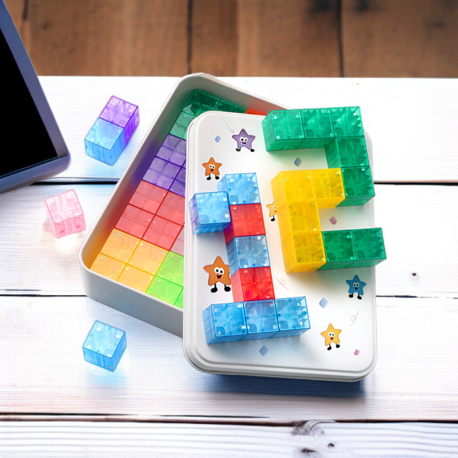 Magnetische geometrische Würfel-Bausteine