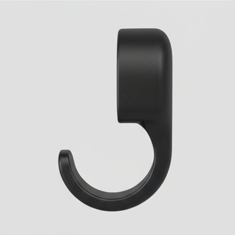 차량 시트에 설치된 다용도 후크 사용 예시