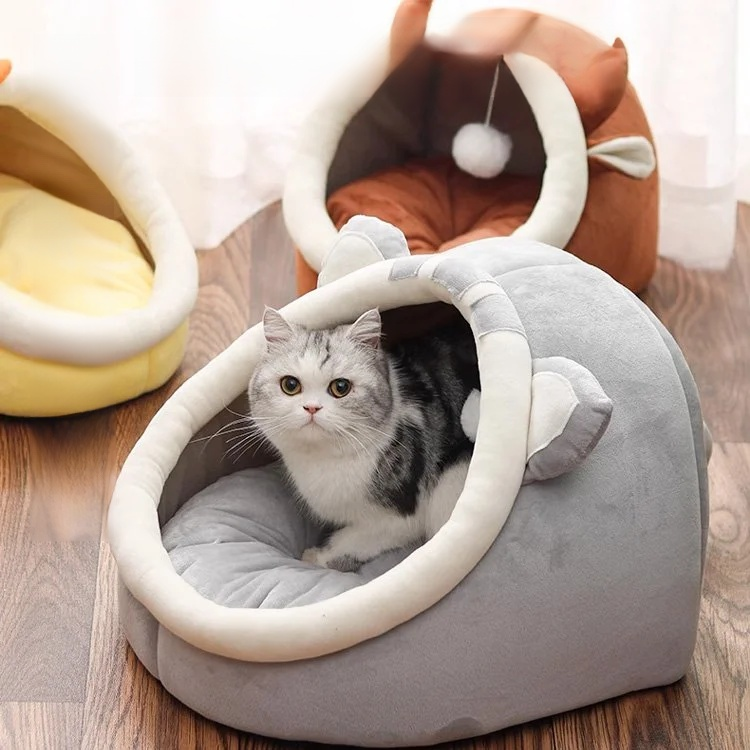 猫狗半封閉式保暖寵物窩