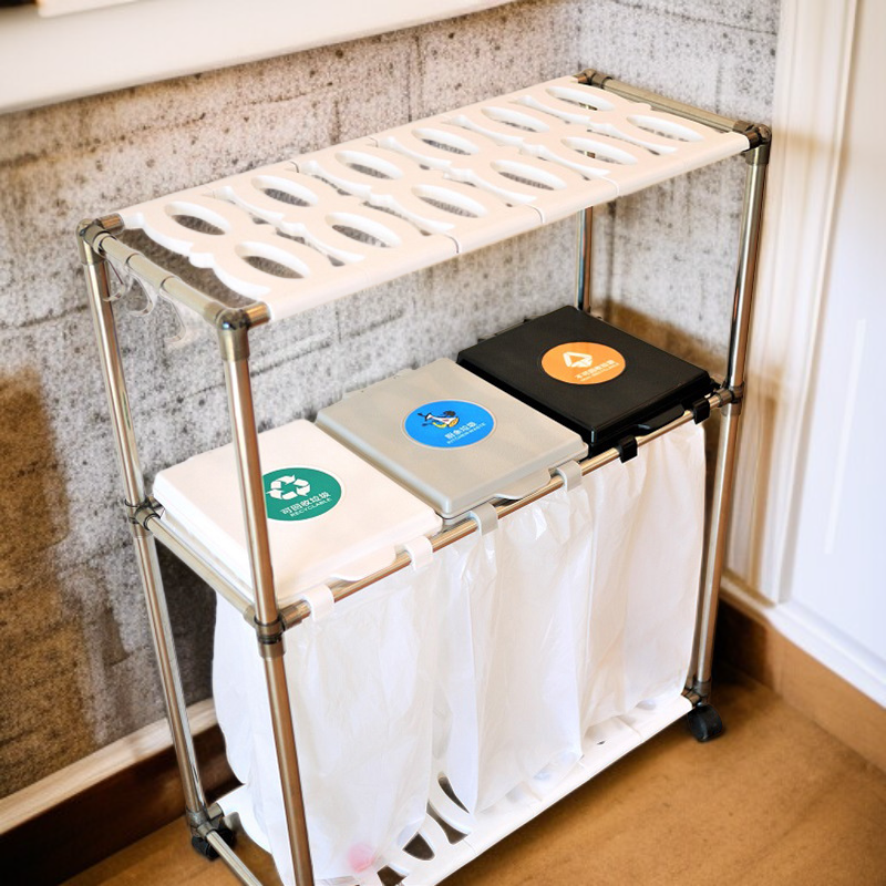 Poubelle capacité 3-4 sacs jetables pour salon