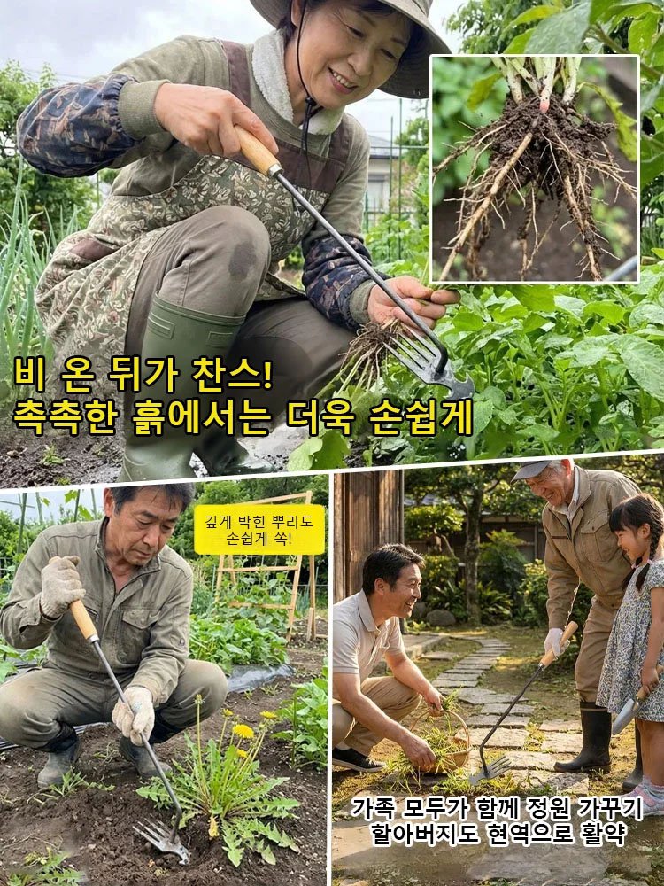 뿌리까지 뽑는 강력 제초기구 