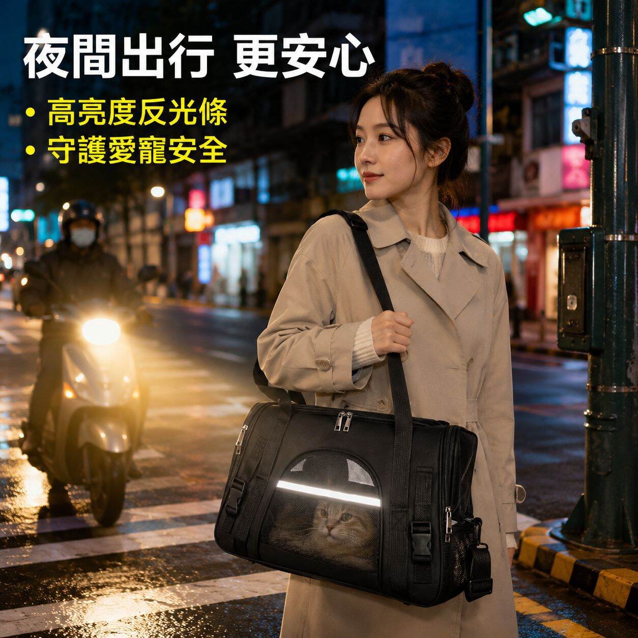 多功能寵物外出包斜挎透氣貓狗包便攜車載寵物袋