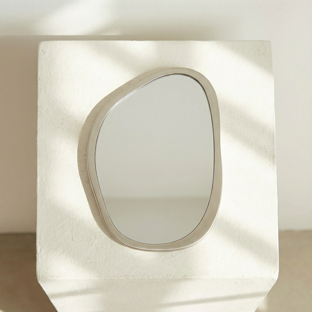 創意銀色造型鏡子