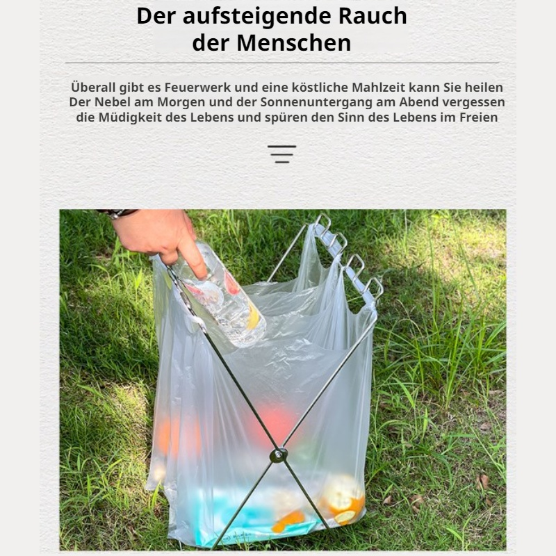 Faltbarer Outdoor-Müllsackständer
