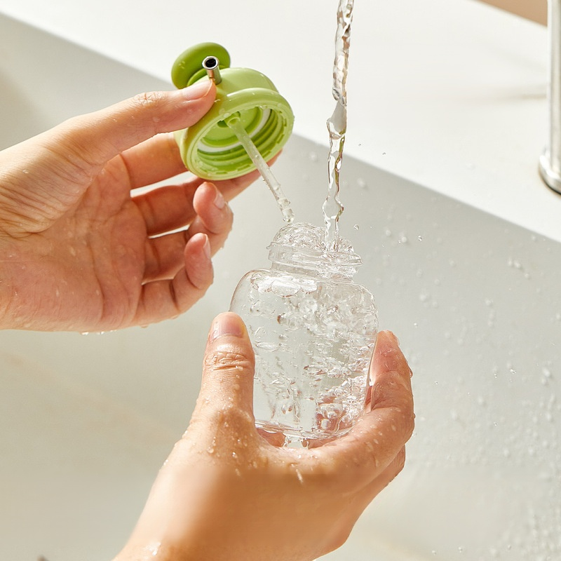 Kompakte Sojasaucen- und Essigflasche