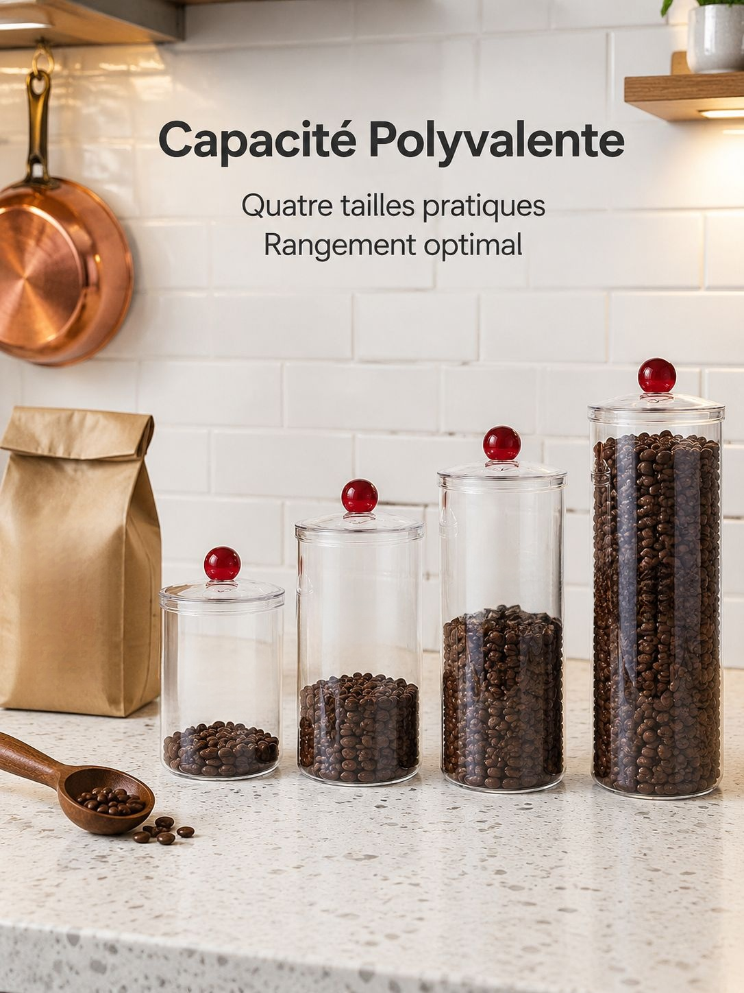 Bocal de conservation pour la cuisine