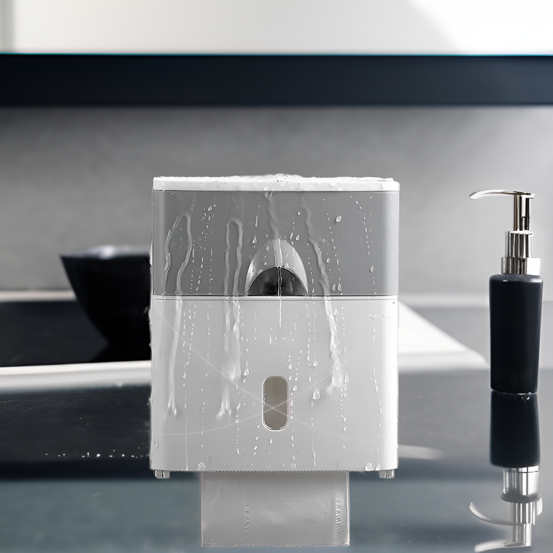 กล่องใส่กระดาษทิชชู่อะคริลิคใสกันน้ำสำหรับห้องน้ำแบบหรูหรา