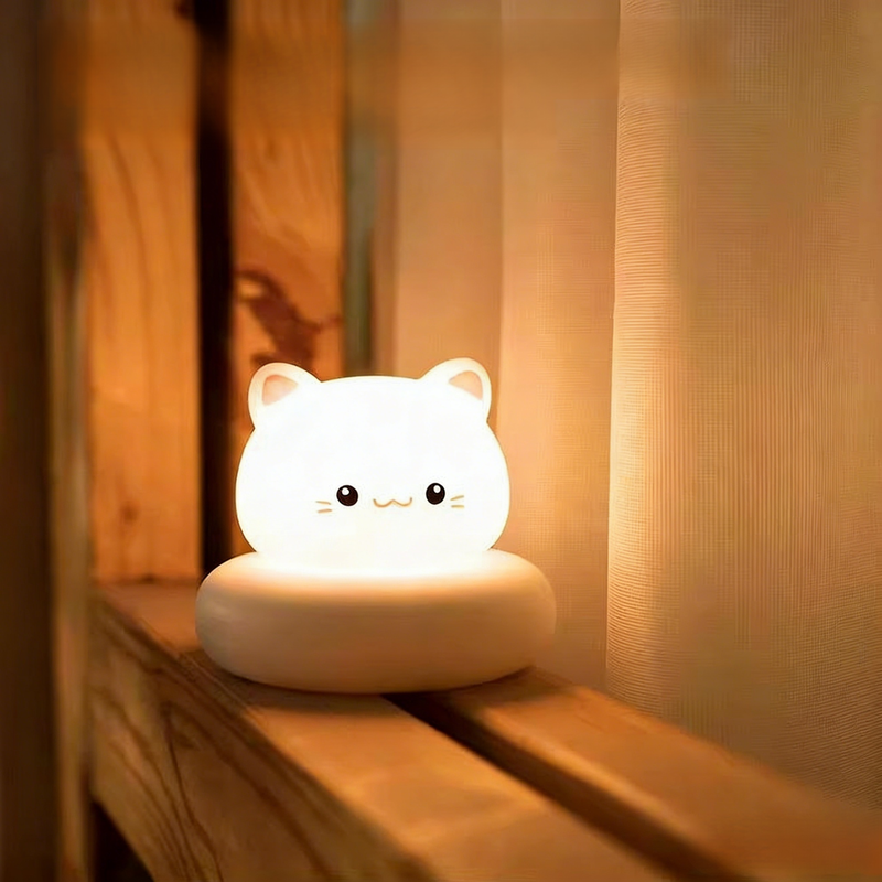 Cute silicone animal night light