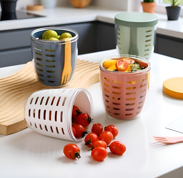 كوب سلطة بلاستيك عالي الجودة