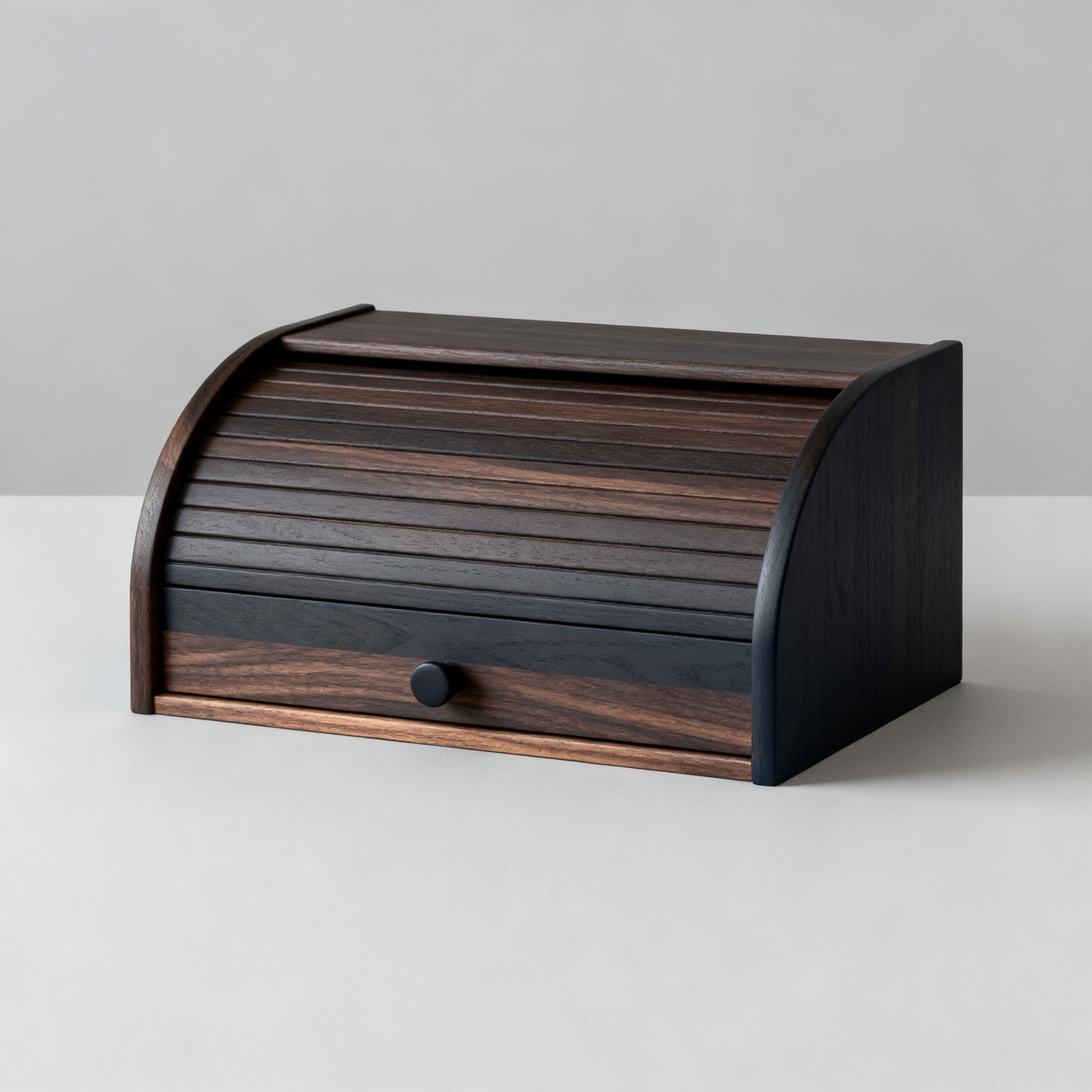 กล่องไม้เก็บของดีไซน์โบราณทรงโค้ง