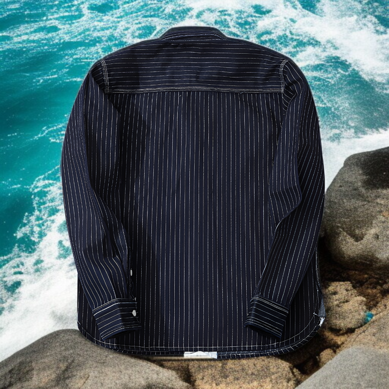 インディゴウエスタンシャツ、ストライプシャツ、アメリカーナデニムワークシャツ