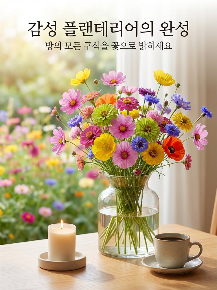 사계절 개화 혼합 색상 꽃씨, 연중 피어나는 꽃, 시들지 않아요!