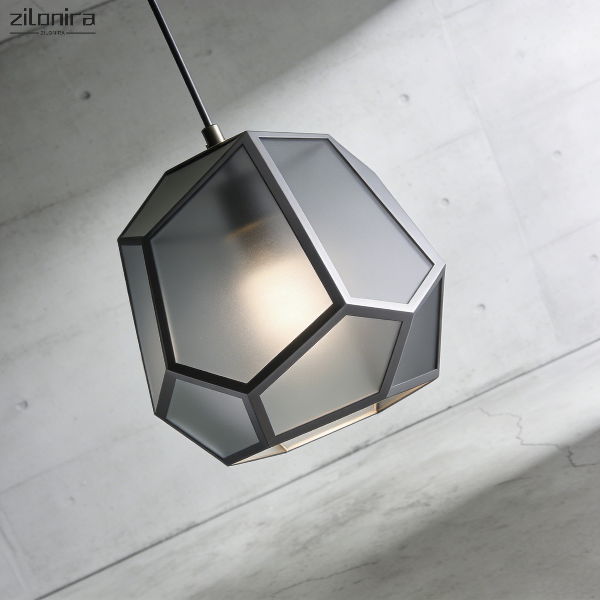 다면체 기하학적 샹들리에