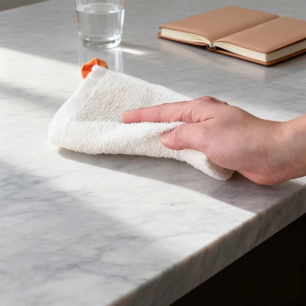 ผ้าขนหนูสี่เหลี่ยมผืนเล็ก ทำจากผ้าฝ้ายแท้ สามารถแขวนได้