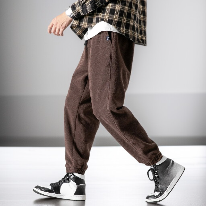 남자 플리스 밴딩 트레이닝 츄리닝 바지 빅사이즈