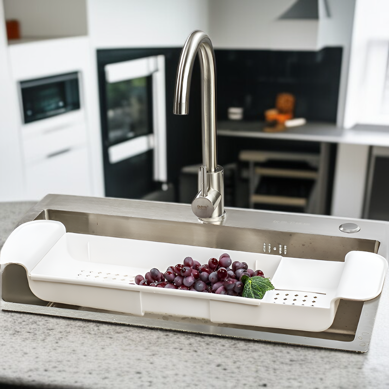 Multifunktionales Spülbecken-Abtropfgestell für die Küche, rutschfestes Haushaltsregal