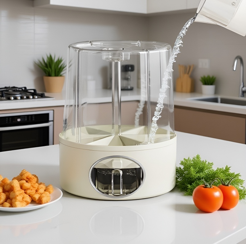 Cubo de almacenamiento de granos con diseño moderno