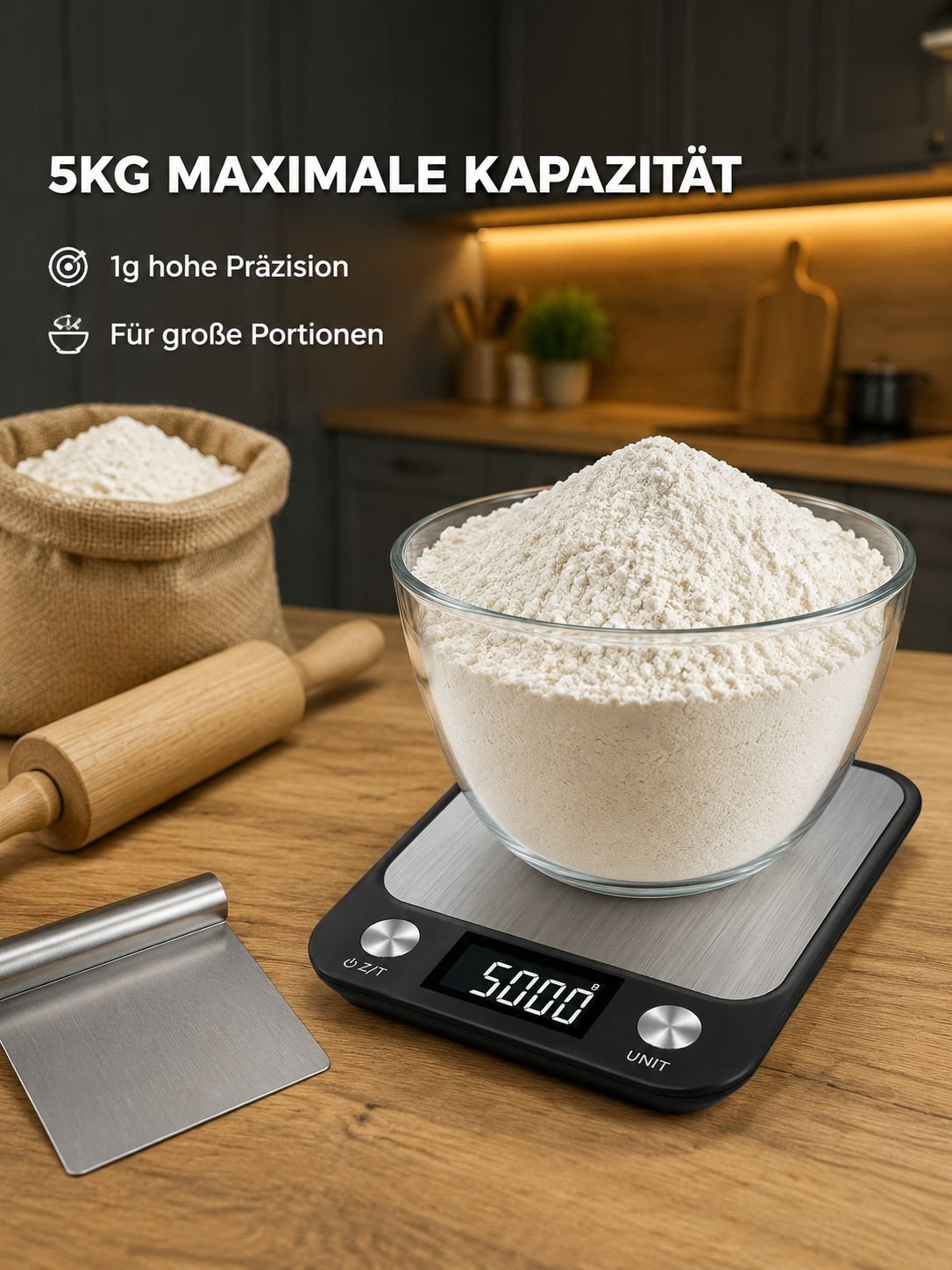 Grenzüberschreitender Küchenwaagenhersteller, 5-kg-Plattformwaage, Großhandel für Edelstahl-Küchenwa