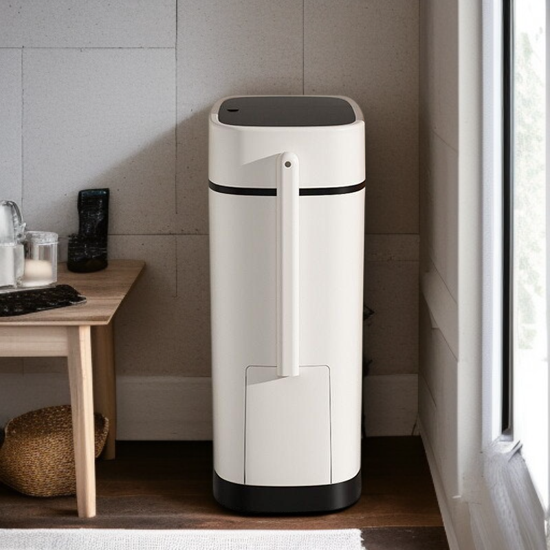 家庭用プッシュ式トイレゴミ箱 防臭蓋付きトイレットペール