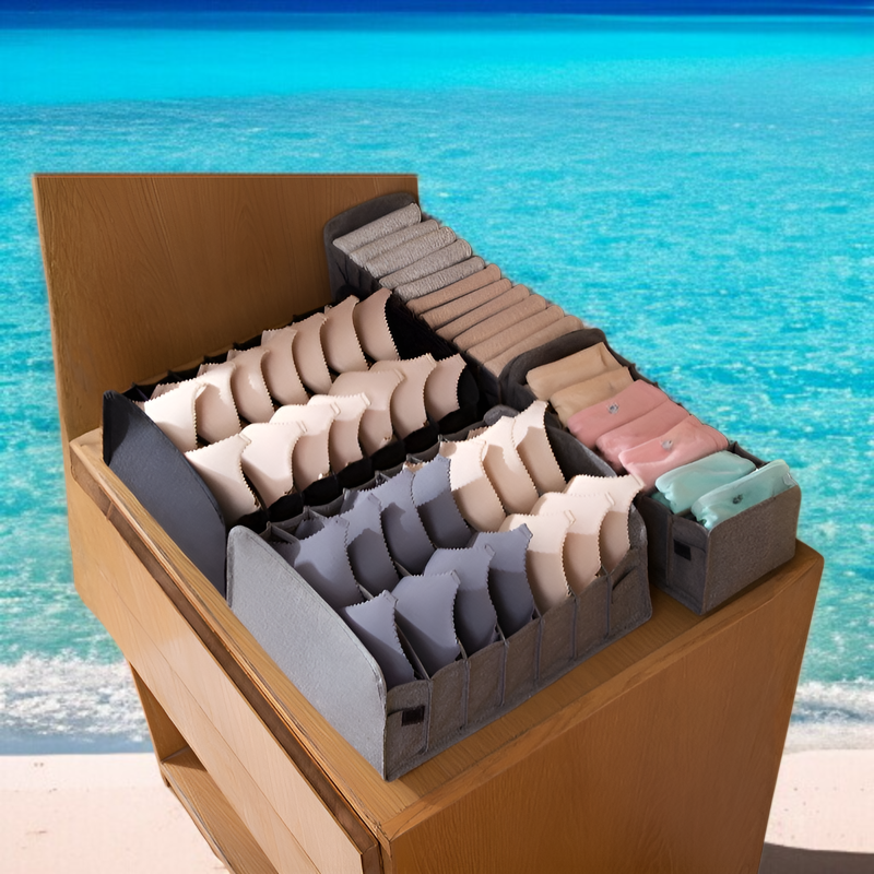 布収納アーティファクト下着収納ボックス寝室引き出しタイプ折りたたみ式仕切りホーム収納ボックス