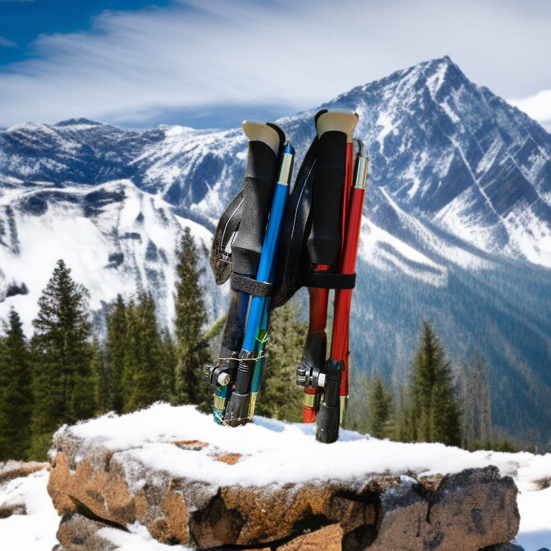 초경량 5절 접이식 알루미늄 등산 스틱