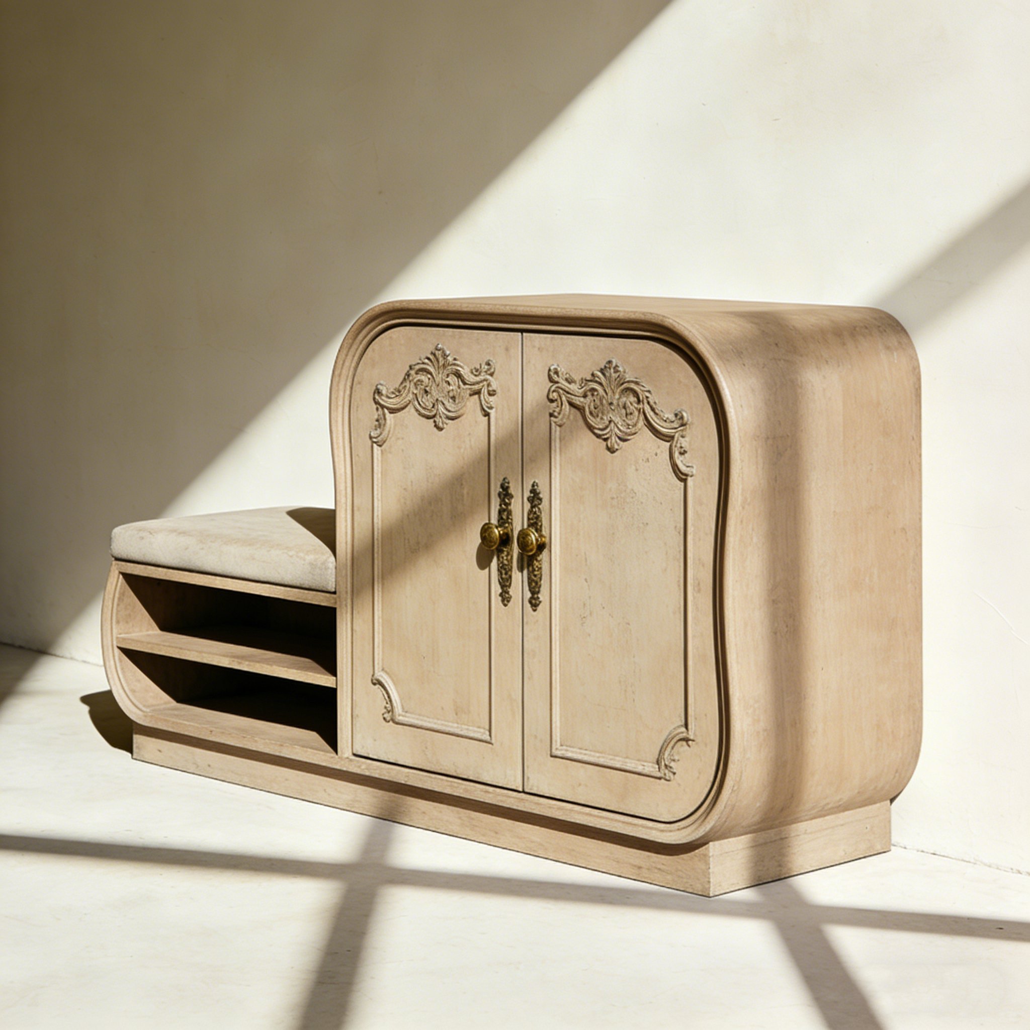 Banc pratique avec étagères pour chaussures