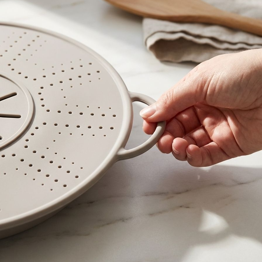 Leicht zu reinigender Silikon-Überlaufschutzdeckel