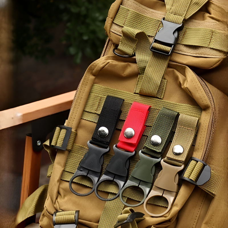 多機能ポータブルアウトドアウォーターボトルホルダークリップ