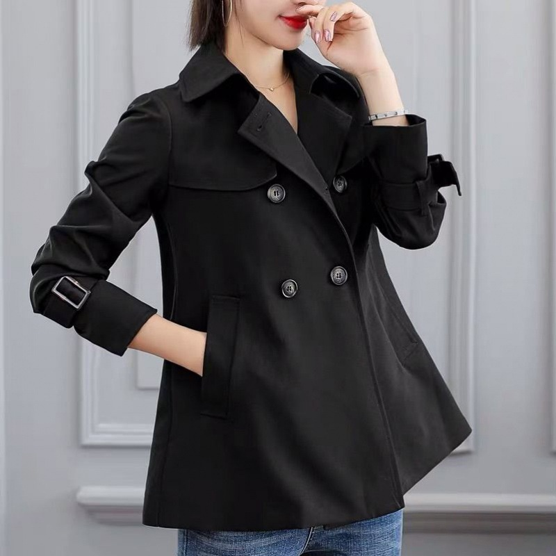 패셔너블 캐주얼 숏 트렌치코트