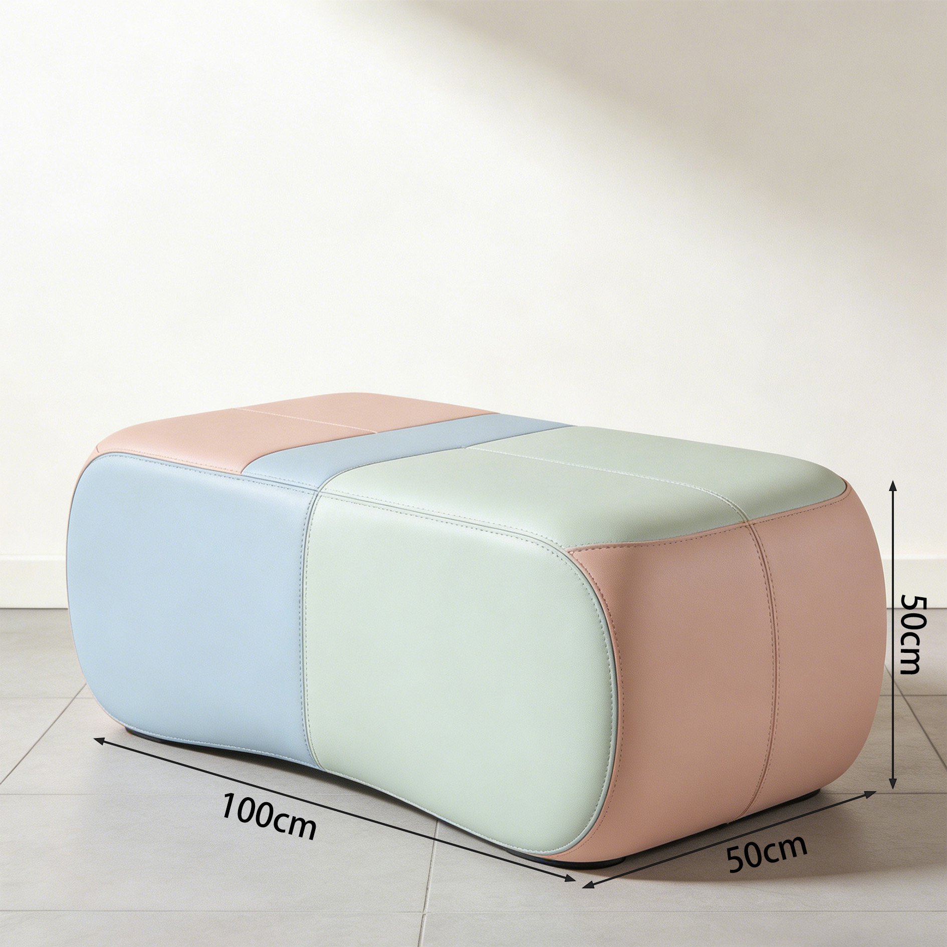 Entryway bench with cushioned seat for changing shoes