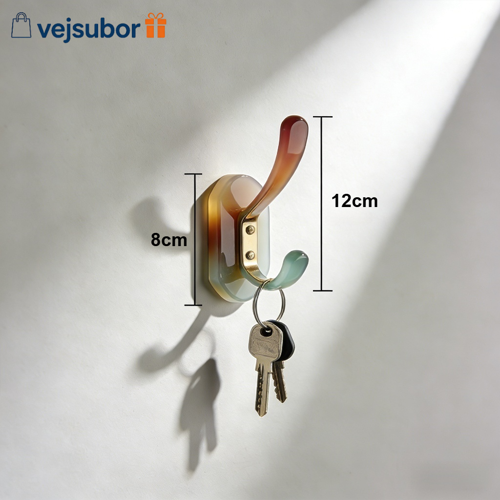 Space-saving wall-mounted key organizer