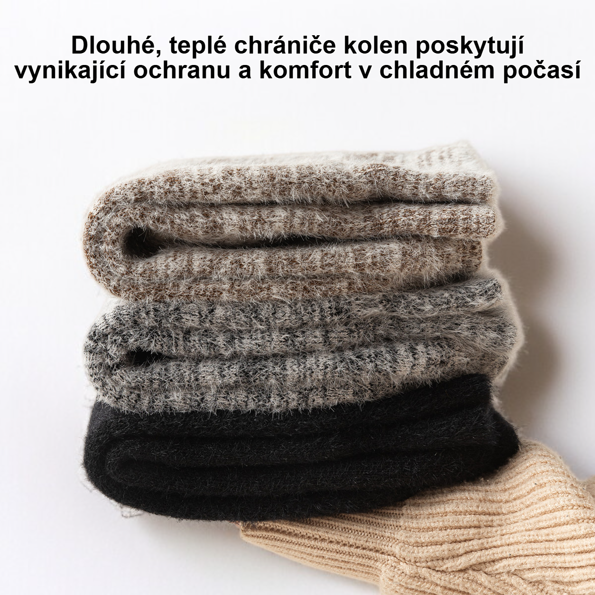 Dlouhé, teplé chrániče kolen