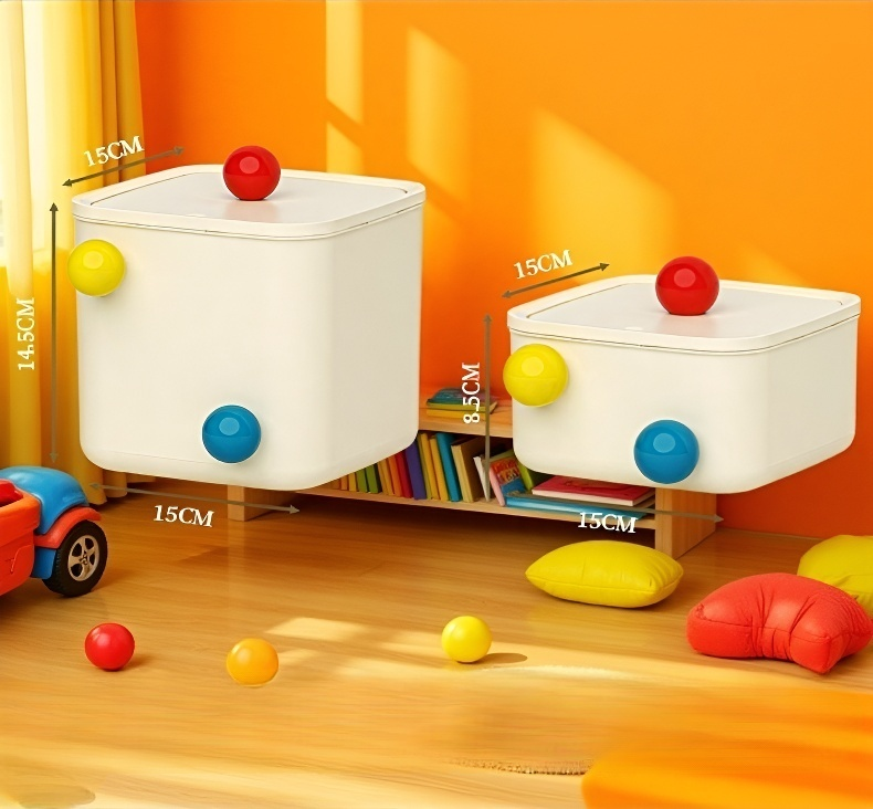 Mini cubo de almacenamiento multifuncional para accesorios de cabello