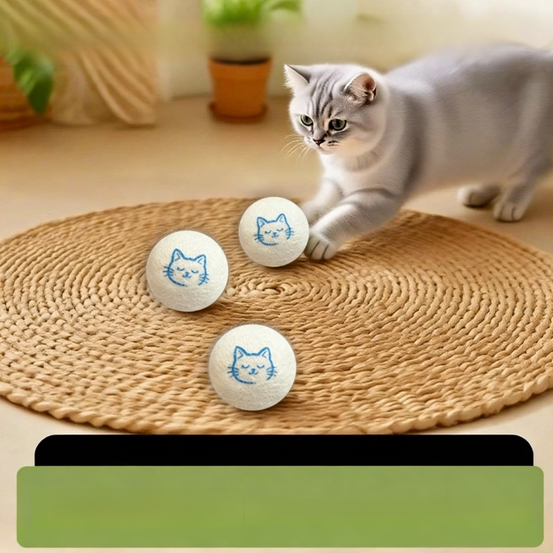 Jouet pour chat en laine silencieuse