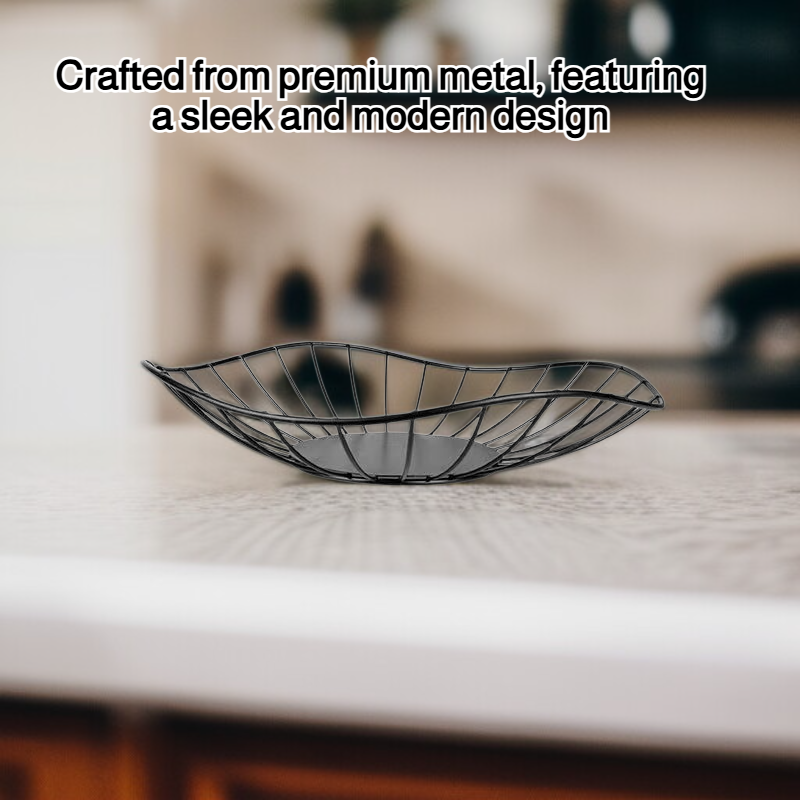 Wrought iron fruit basket snack plate