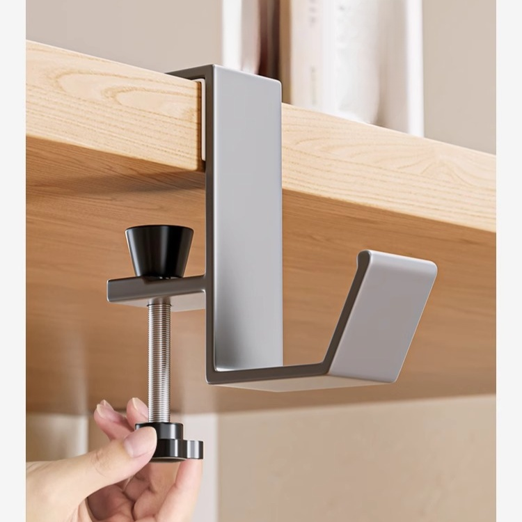 Desk Side Bag Hook, Table Edge Hanging Bag Holder