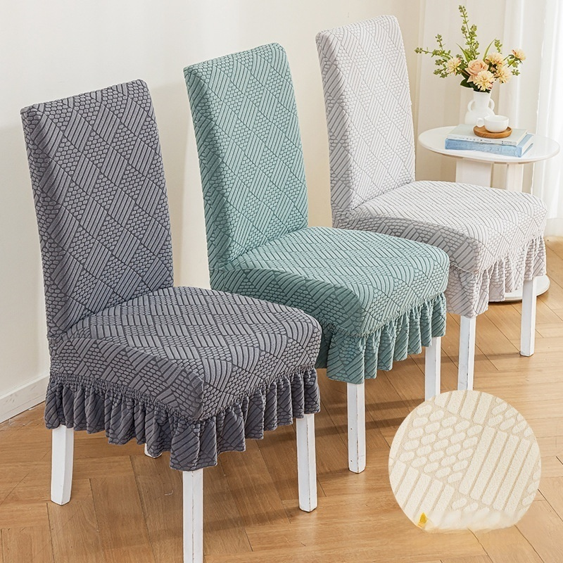 Thick Elastic Anti-Slip Skirt Chair Cover