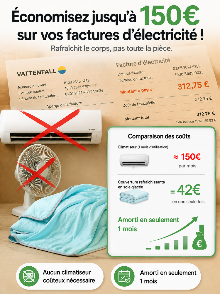 Couette fraîche en fil de menthe, absorbante et respirante pour un sommeil profond
