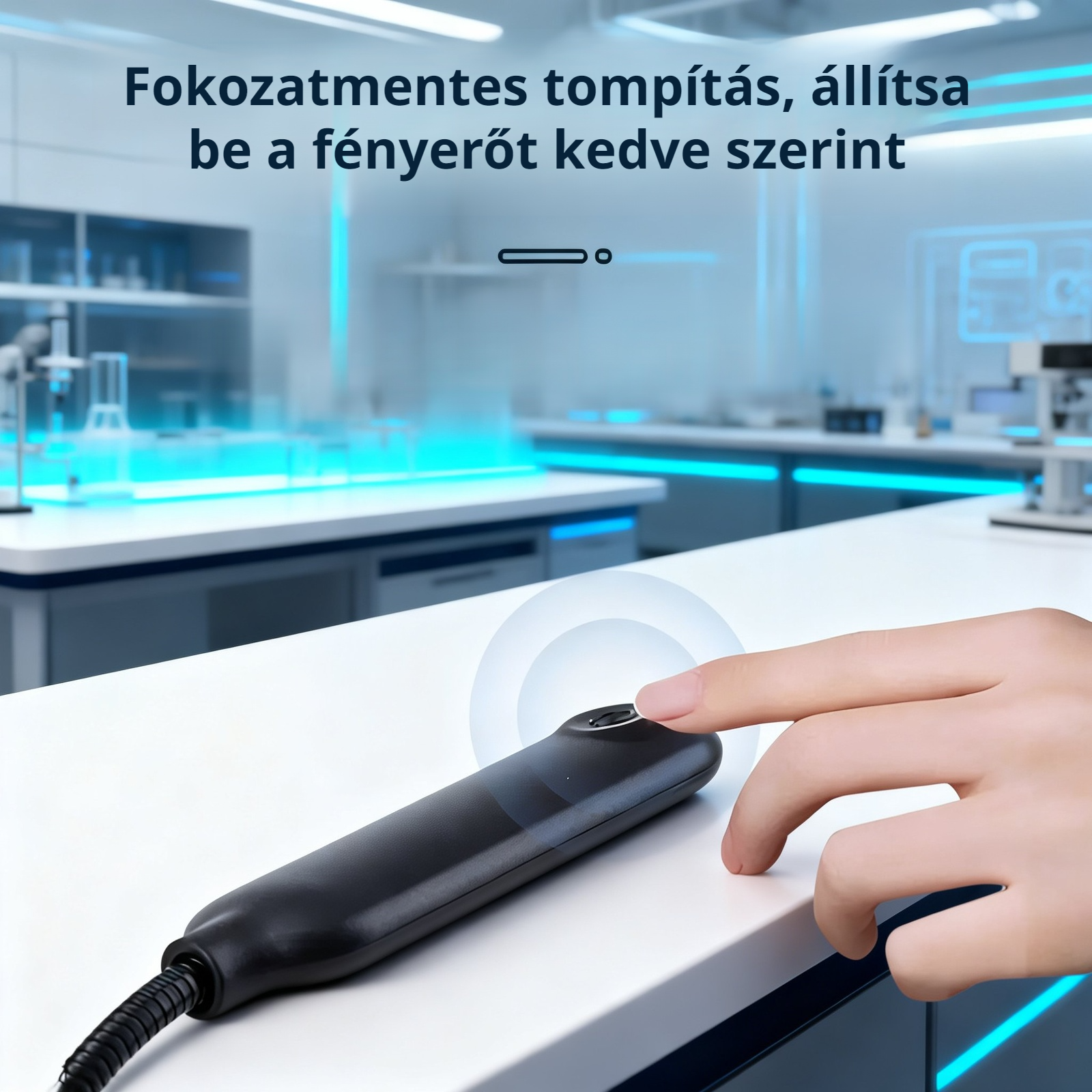 Hordozható LED asztali lámpa tanuláshoz